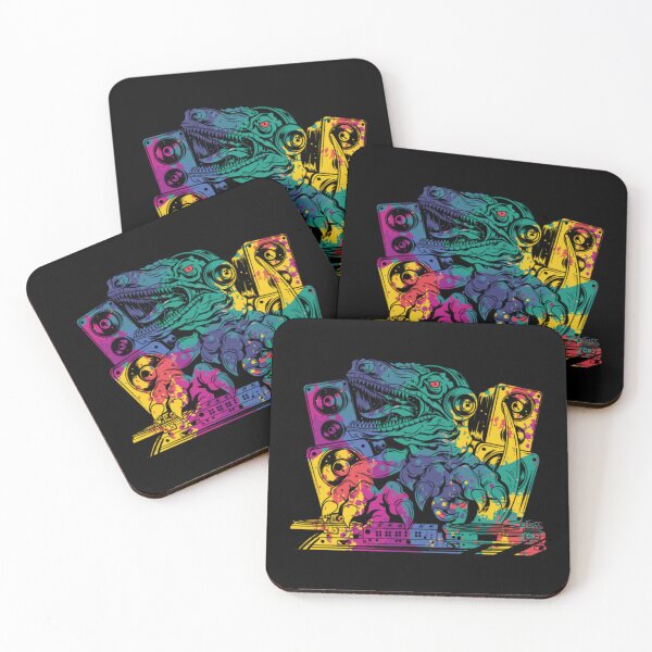 Item preview, Colorful Trex DJ Techno Music edm Party designed and sold by AlinHomes.