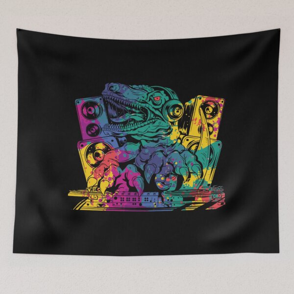 Item preview, Colorful Trex DJ Techno Music edm Party designed and sold by AlinHomes.