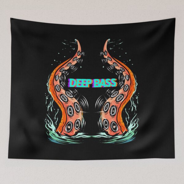 Item preview, Deep Bass Kraken Techno Hardstyle Electro Rave DJ designed and sold by AlinHomes.