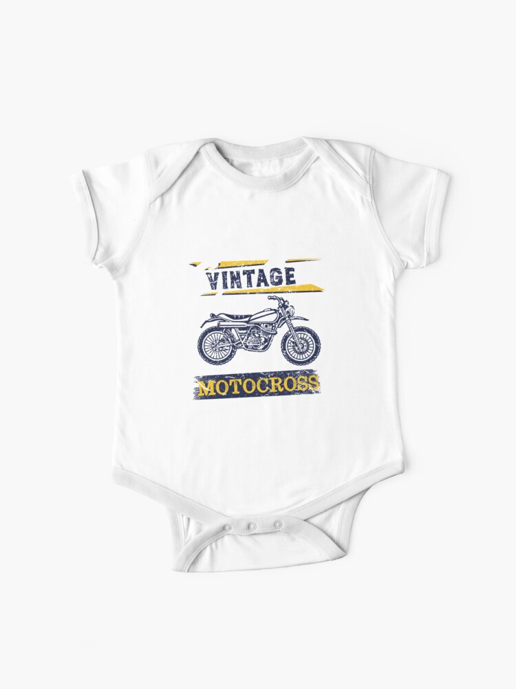 Reunión Orbita amenaza Body para bebé «Diseño gráfico de motocross dirt bike vintage» de jermo133  | Redbubble