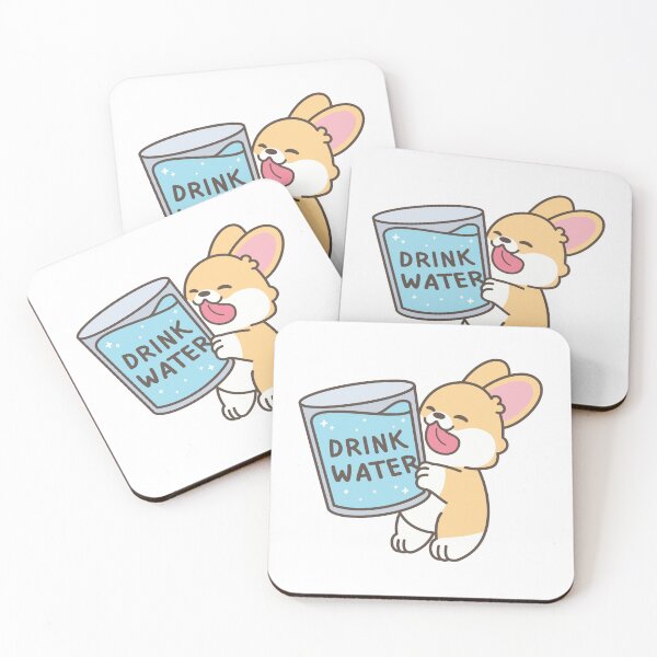 Item preview, Drink Water Corgi designed and sold by XEENYEE.