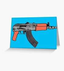 Gun Greeting Card