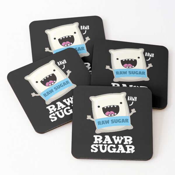 Item preview, Rawr Sugar Funny Food Puns (Dark BG) designed and sold by punnybone.