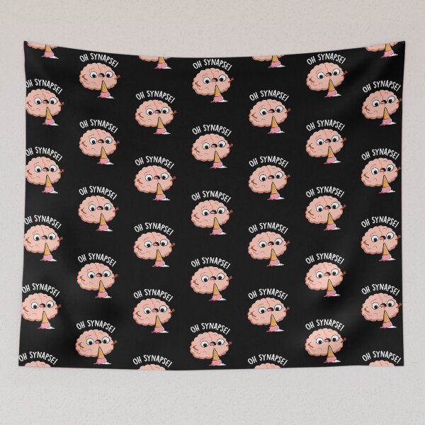 Item preview, Oh Synapse Funny Brain Puns (Dark BG) designed and sold by punnybone.