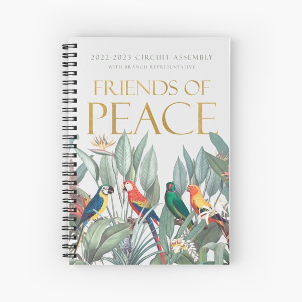 Friends of Peace (Tropical Parrots) Spiral Notebook