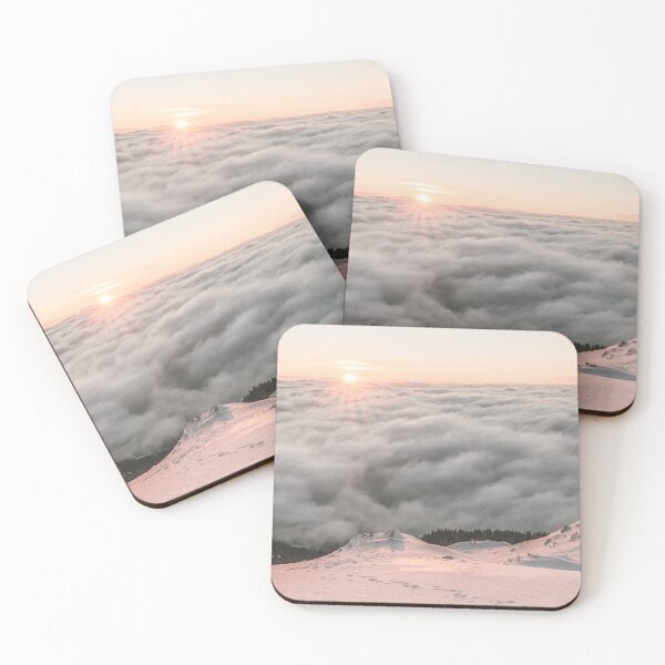 Item preview, Sunrise Over The Clouds In The Snow designed and sold by Taceo10.