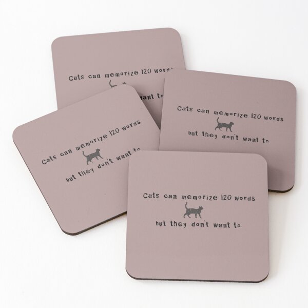 Item preview, Cats can memorize 120 words but they don't want to designed and sold by Lyngianni.