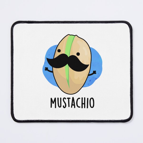 Item preview, Mustachio Mustache Funny Pistachio Puns  designed and sold by punnybone.