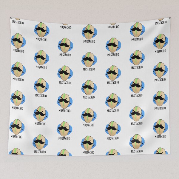 Item preview, Mustachio Mustache Funny Pistachio Puns  designed and sold by punnybone.