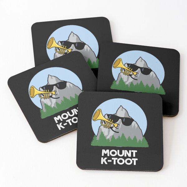 Item preview, Mount K-Toot Funny Mountain Puns (Dark BG) designed and sold by punnybone.