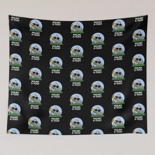 Item preview, Mount K-Toot Funny Mountain Puns (Dark BG) designed and sold by punnybone.