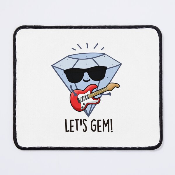 Item preview, Let's Gem Funny Jewel Puns  designed and sold by punnybone.