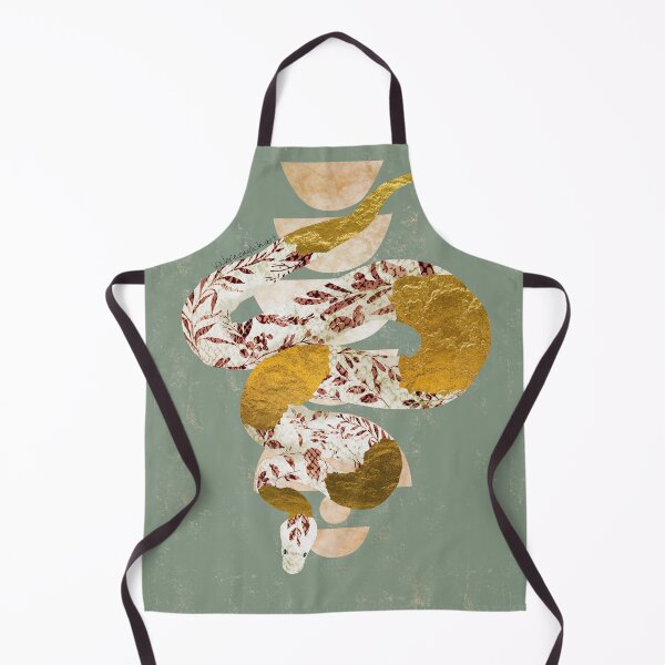 Item preview, Delft Porcelain Snake Negative Painting Sage Background designed and sold by Valerie Englehart.