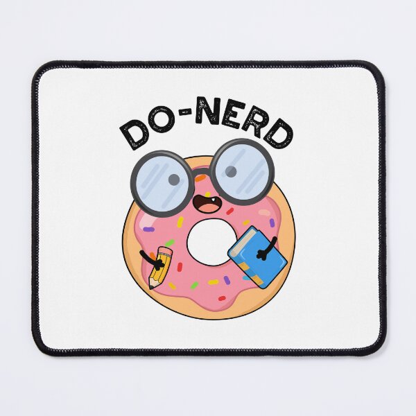 Item preview, Do-nerd Nerdy Funny Donut Puns designed and sold by punnybone.