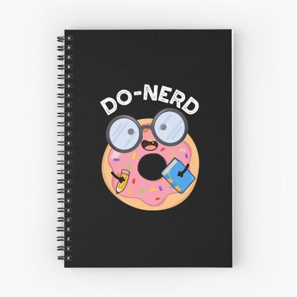 Item preview, Do-nerd Nerdy Funny Donut Puns (Dark BG) designed and sold by punnybone.