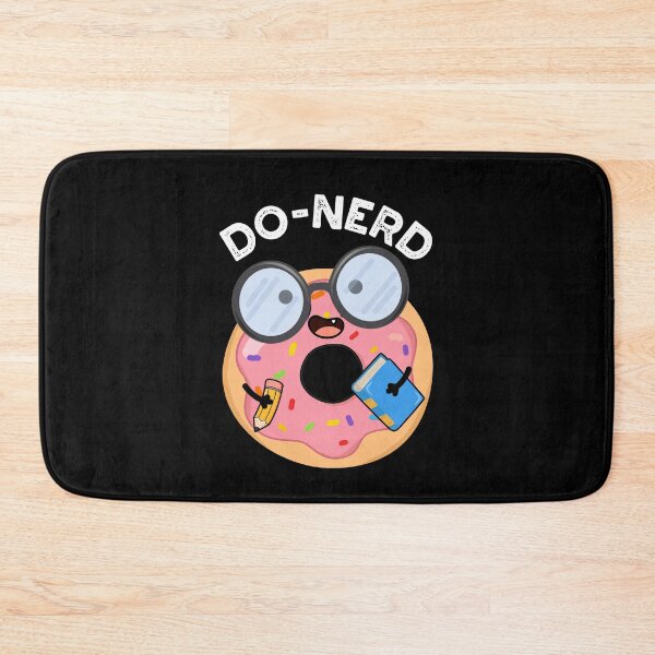 Item preview, Do-nerd Nerdy Funny Donut Puns (Dark BG) designed and sold by punnybone.
