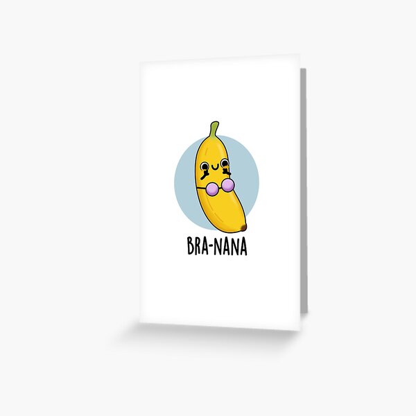 Bra-na-na Funny Banana Bra Pun Sticker, Zazzle