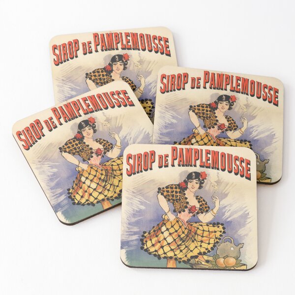 Item preview, SIROP DE PAMPLEMOUSSE Grapefruit Juice Beverage 1900 Vintage Art Poster by Albert Guillaume  designed and sold by retroposters.