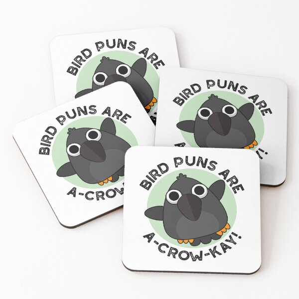 Item preview, Bird Puns Are A-Crow-Kay Funny Crow Puns  designed and sold by punnybone.