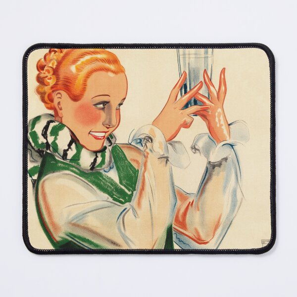 Item preview, BUVEZ EVIAN CACHAT Mineral Water 1935 Vintage Art Deco Poster by Rene Vincent designed and sold by retroposters.