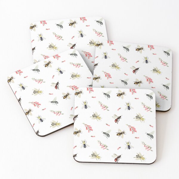 Item preview, Victorian native bees  designed and sold by Green-over-red.