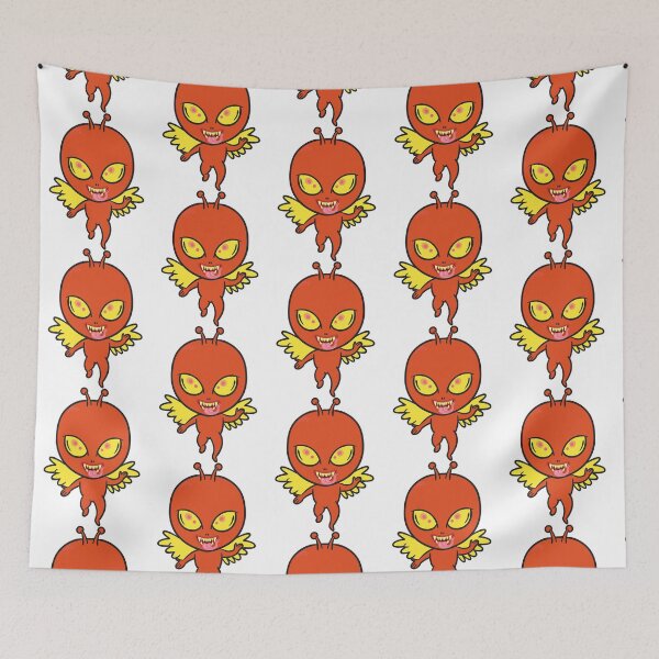Item preview, alien flies yellow and orange designed and sold by TVShirtShopll.