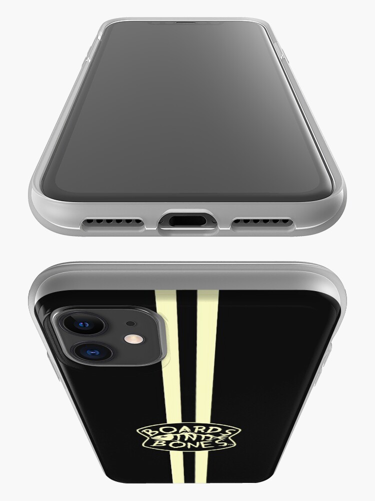 Alternate view of Charcoal with Stripes and Logo iPhone Case & Cover