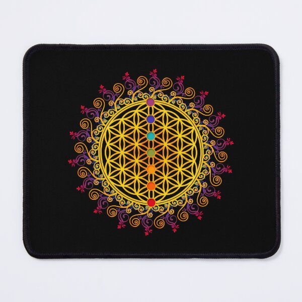 Item preview, FLOWER OF LIFE, CHAKRAS, SPIRITUALITY, YOGA, ZEN, designed and sold by TVShirtShopll.