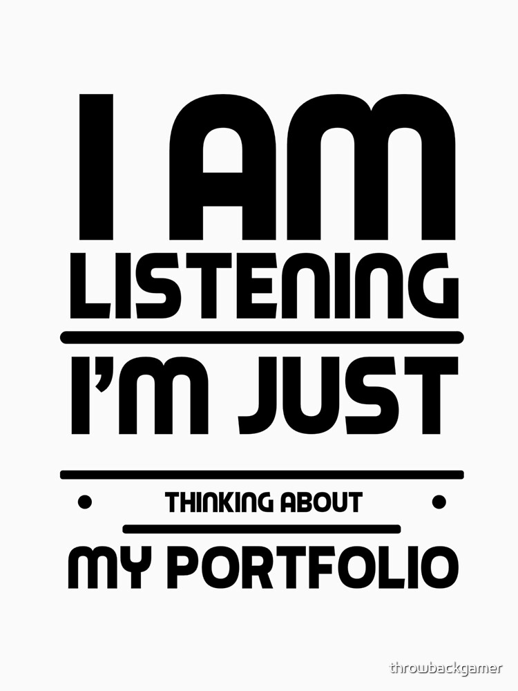 I Am Listening Crypto Portfolio Cryptocurrency HODL Gift Idea by throwbackgamer