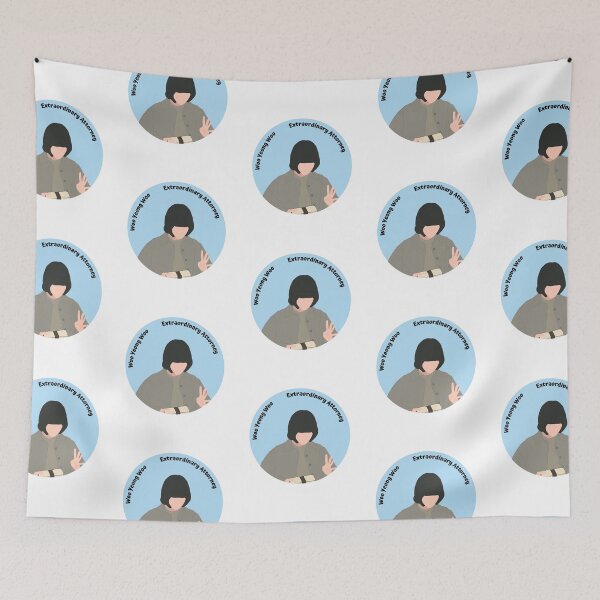 Item preview, Extraordinary attorney Woo Yong Woo countdown & blue background designed and sold by paintingtour.