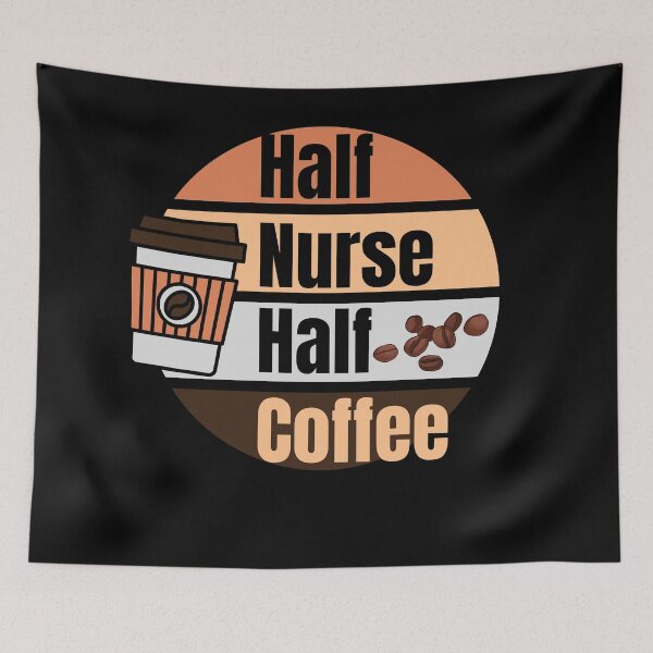 Item preview, Half nurse half coffee designed and sold by JoeyGrace.