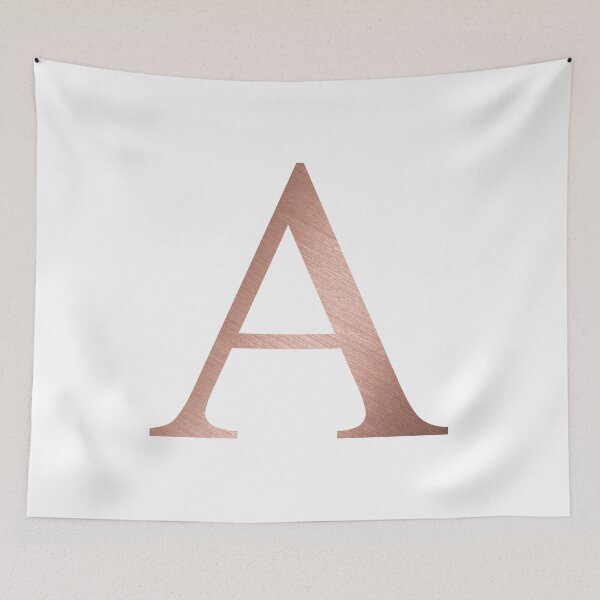 Item preview, Rose Gold Metallic Alpha designed and sold by greekgoddess.