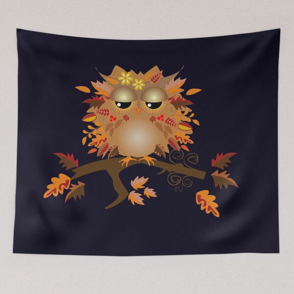 Item preview, Cute Autumn Owl designed and sold by walstraasart.