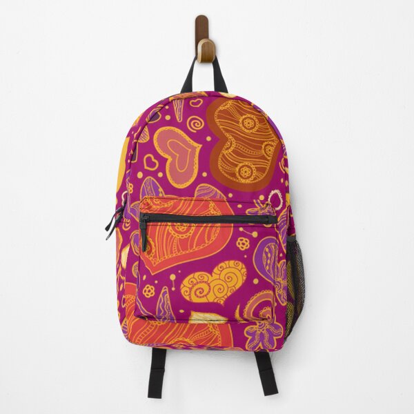 Item preview, Groovy Seventies Heart Flower Pattern designed and sold by Spaceshipsells.