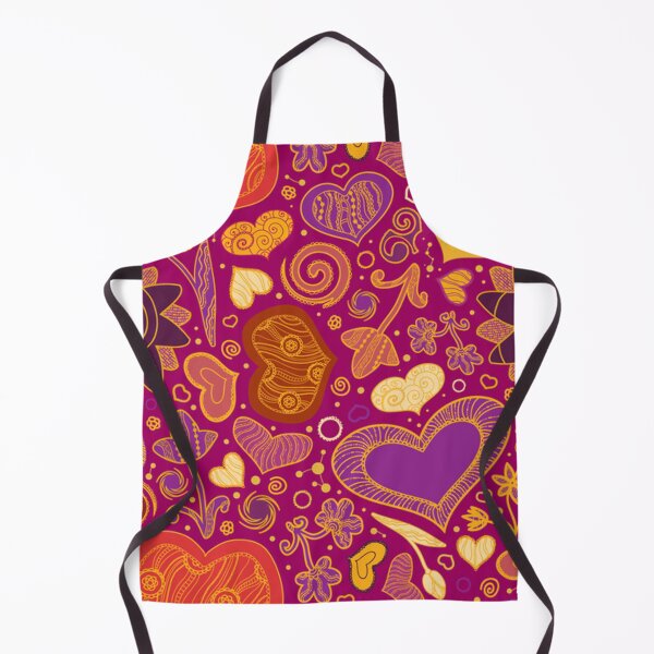 Item preview, Groovy Seventies Heart Flower Pattern designed and sold by Spaceshipsells.