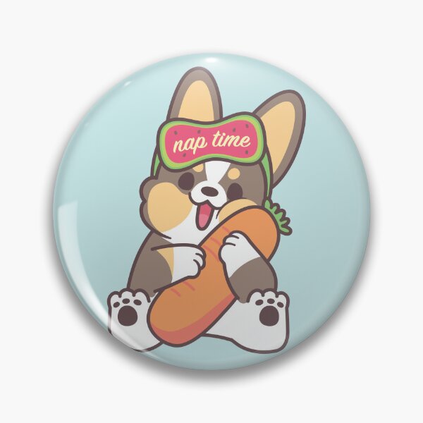 Item preview, Nap Time Tricoloured Corgi with Carrot Pillow Bolster (Mochi Version) designed and sold by XEENYEE.