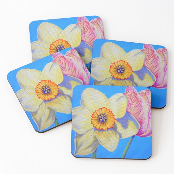 Item preview, Daffodil and Tulip Painting designed and sold by Art by Kirsten Sneath.