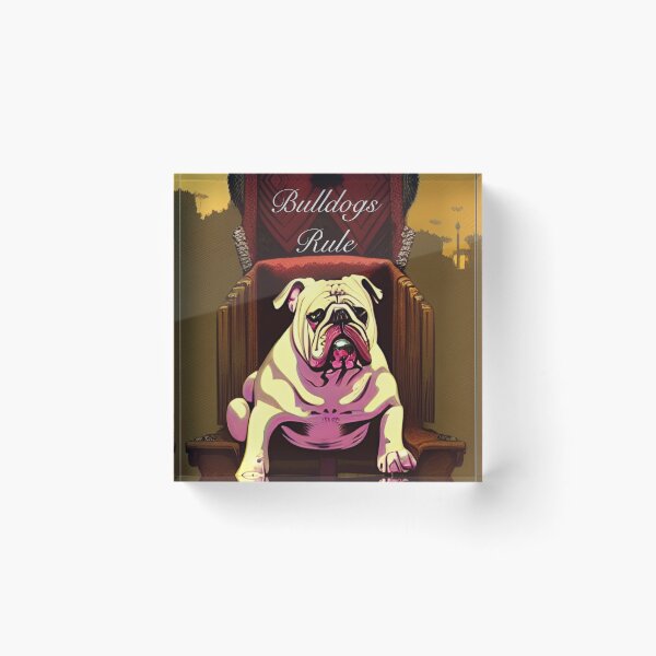 Item preview, Bulldog on his throne  designed and sold by Seanyah.