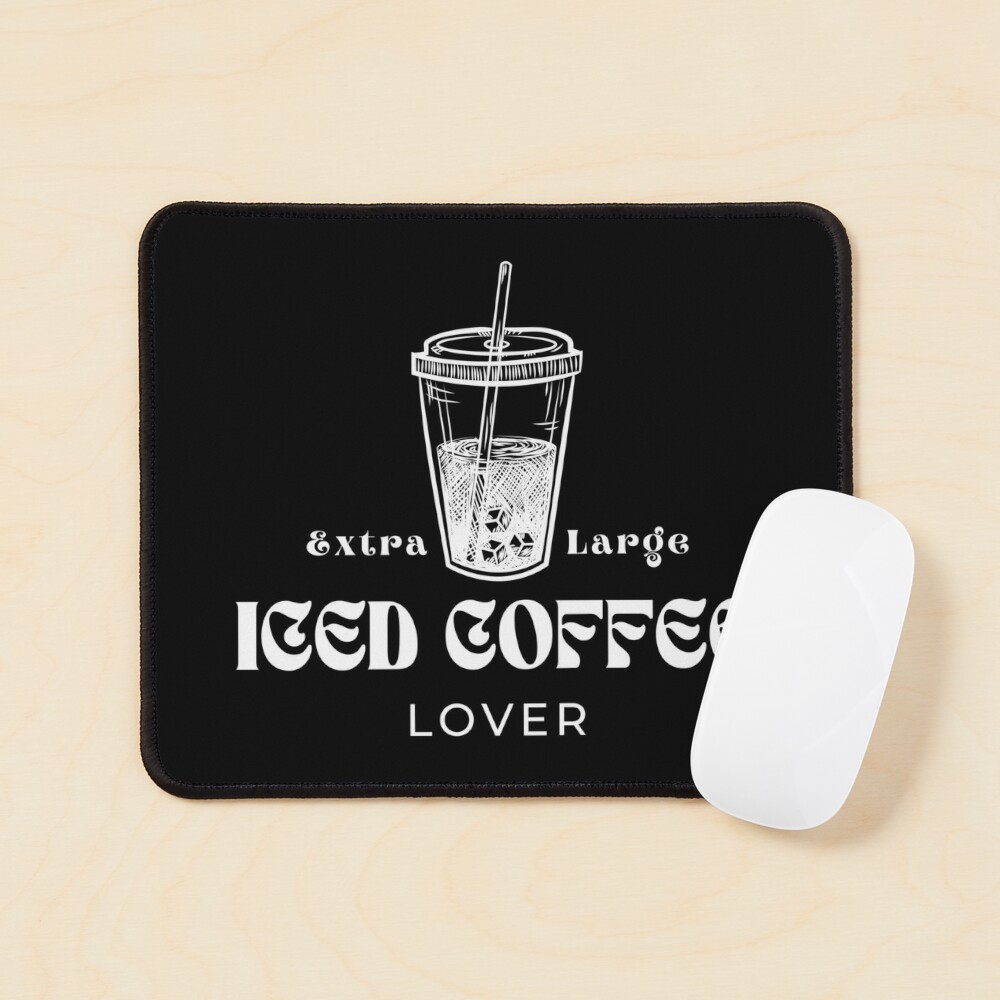 Extra Large Iced Coffee Lover Coffee Cup Typography Poster for Sale by  Retrospacetive Design