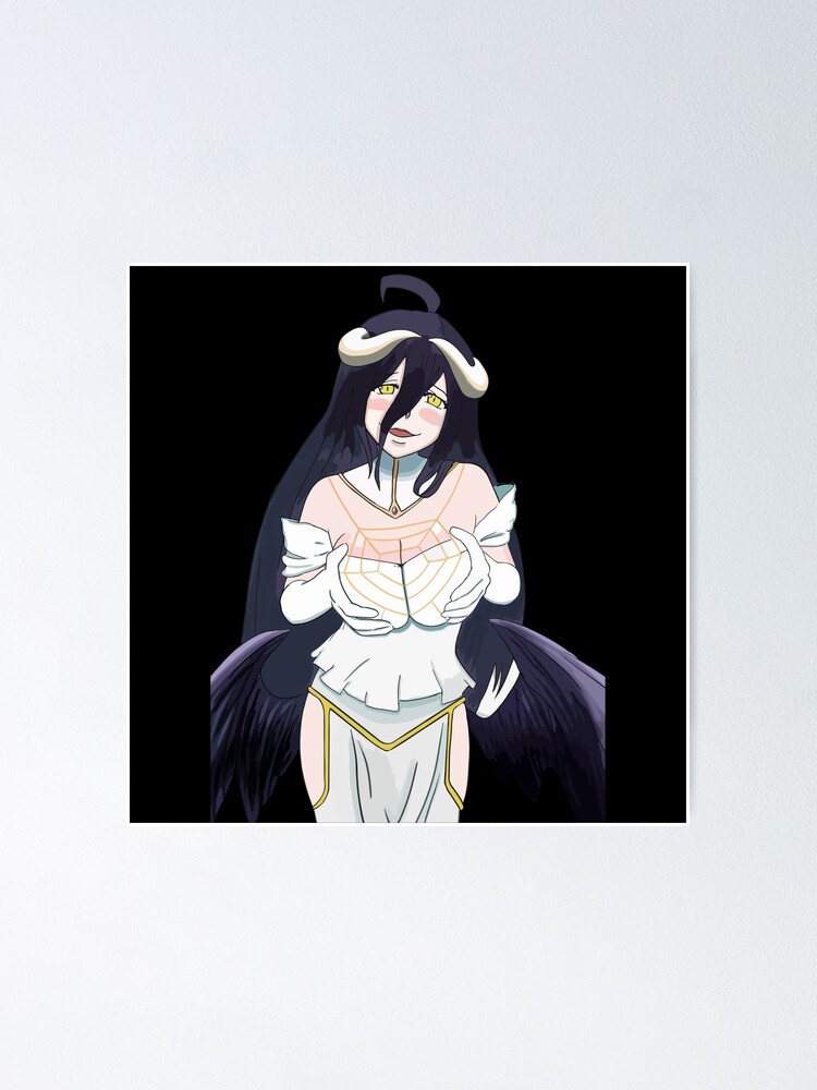 Albedo Big Boobs Lewd Anime Girl Poster For Sale By Queenakisha Redbubble