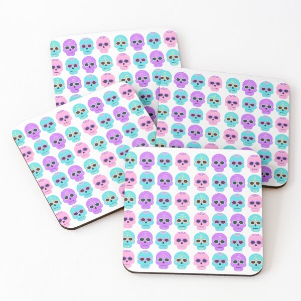 Item preview, Colorful Sugar skulls designed and sold by JSMidnightCreations .