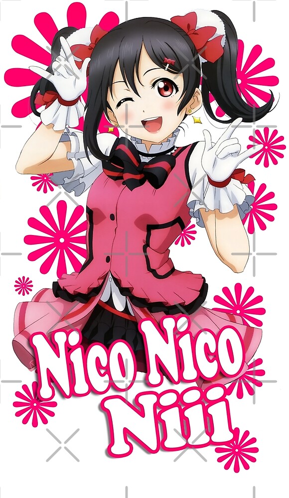 Nico Nico Nii By EwwGerms Redbubble   Flat,1000x1000,075,f.u8 