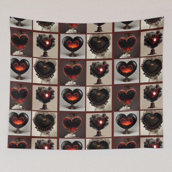 Item preview, Steampunk Heart Pattern designed and sold by BuraxisQuotes.