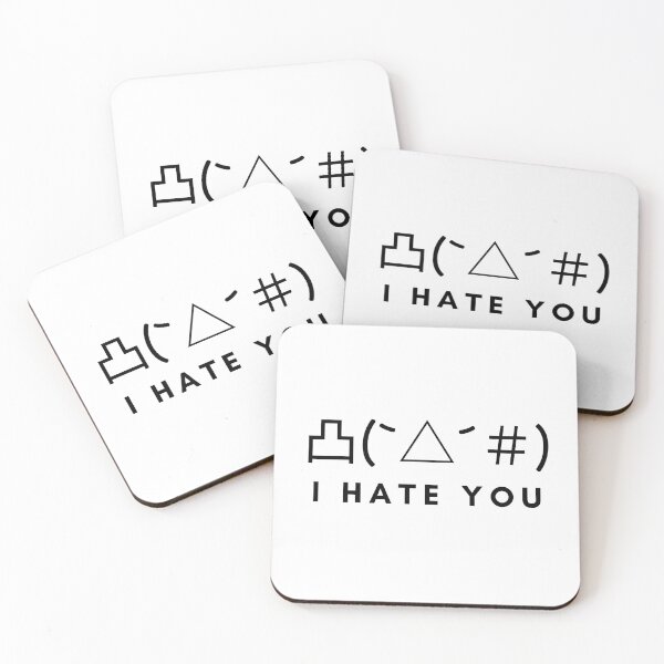 Item preview, I Hate You Angry Kaomoji  designed and sold by Amilaz.