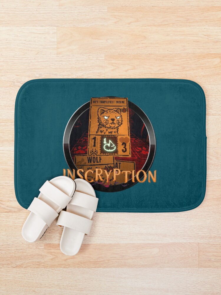 Thumbnail 1 of 6, Bath Mat, Inscryption          designed and sold by JTonyStore.