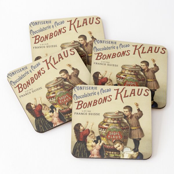 Item preview, Confiserie Chocolaterie Cacao BONBON KLAUS Store Old French Advertisement  designed and sold by retroposters.