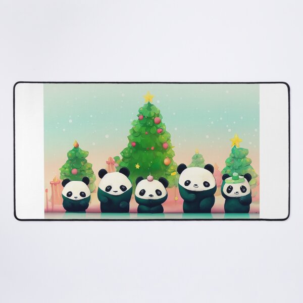 Item preview, Cute Pandas Christmas  - Created by Artificial Intelligence designed and sold by Created-by-AI.