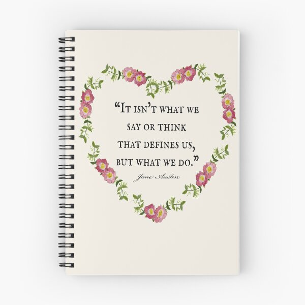 Item preview, Jane Austen Floral 'Defines Us' Quote  designed and sold by iSharnie.