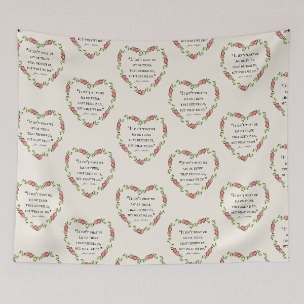 Item preview, Jane Austen Floral 'Defines Us' Quote  designed and sold by iSharnie.