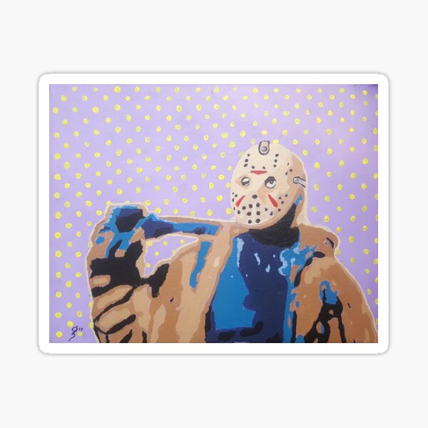 Jason Vorhees Horror Icon Pop Art Sticker